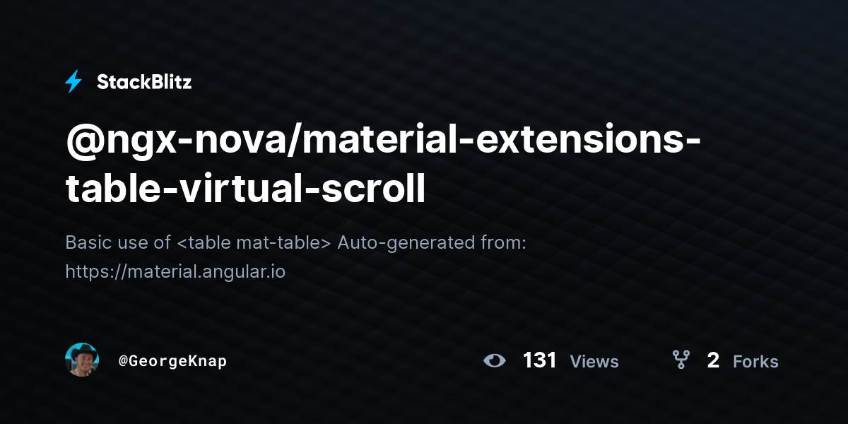 @ngx-nova/material-extensions-table-virtual-scroll - StackBlitz