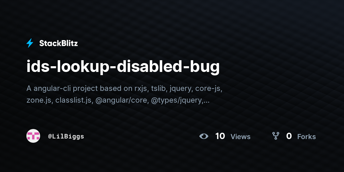 ids-lookup-disabled-bug - StackBlitz
