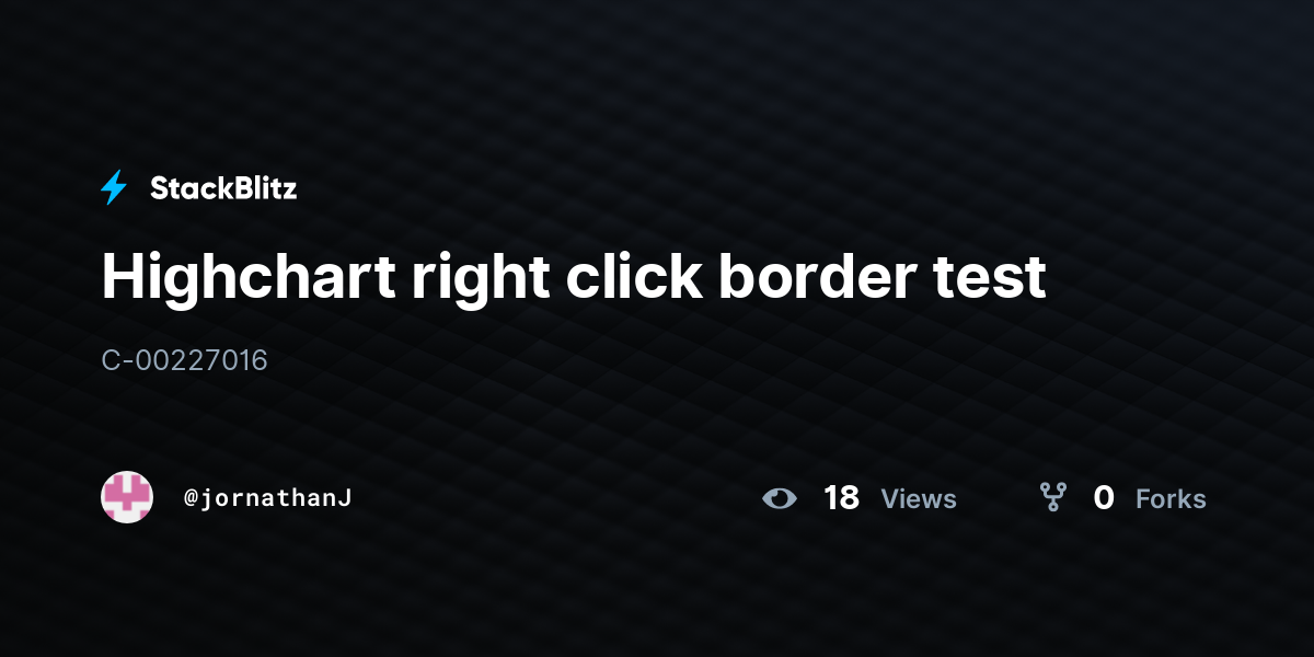 Highchart right click border test - StackBlitz