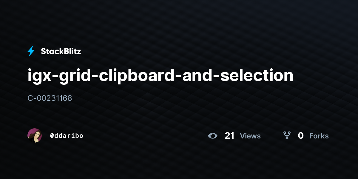 igx-grid-clipboard-and-selection - StackBlitz