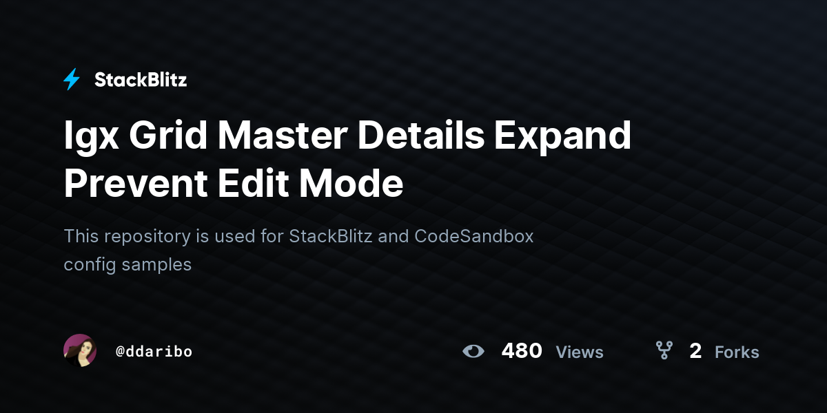 Igx Grid Master Details Expand Prevent Edit Mode - StackBlitz