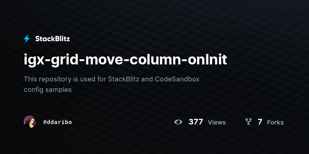 igx-grid-move-column-onInit - StackBlitz