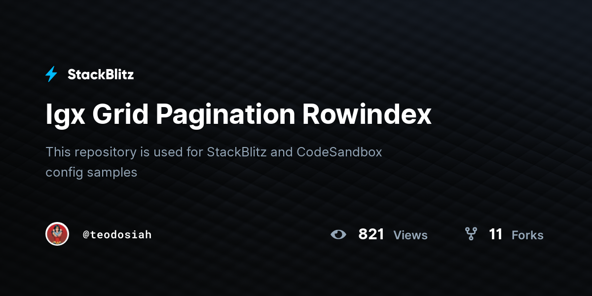 Igx Grid Pagination Rowindex - StackBlitz