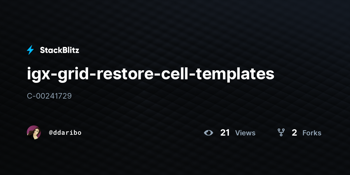 igx-grid-restore-cell-templates - StackBlitz