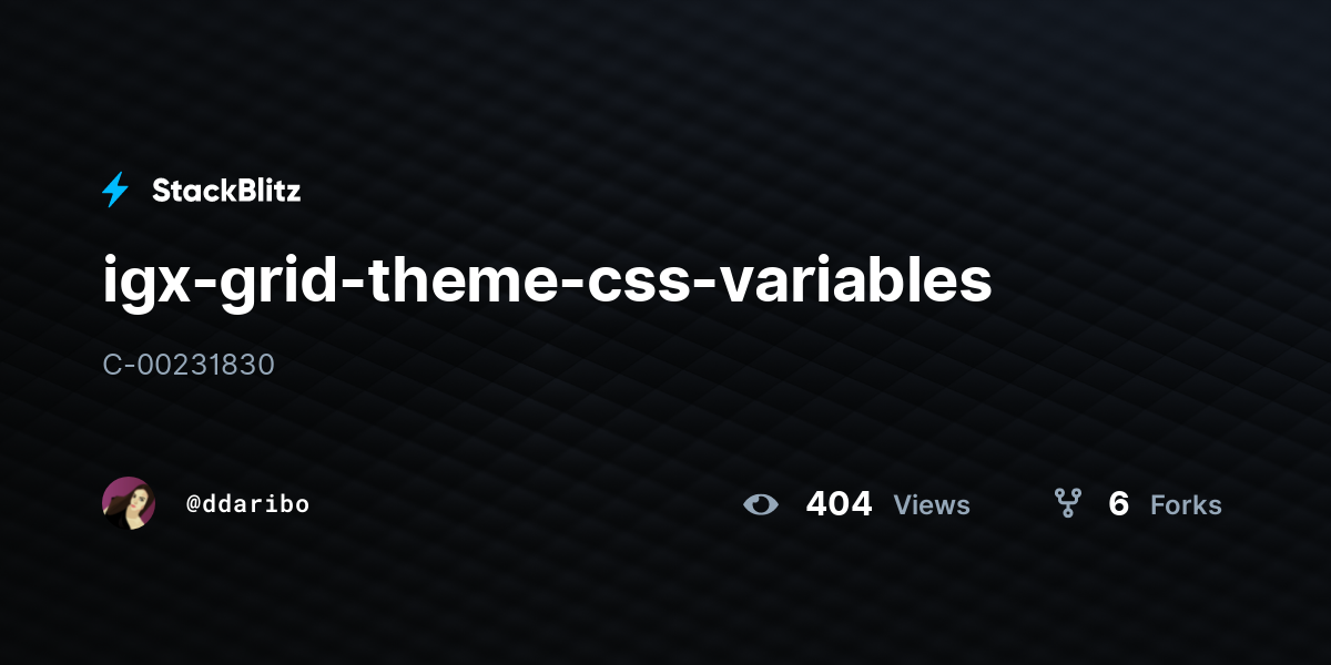 igx-grid-theme-css-variables - StackBlitz