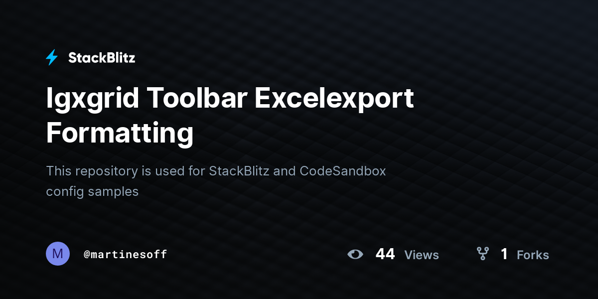 Igxgrid Toolbar Excelexport Formatting - StackBlitz