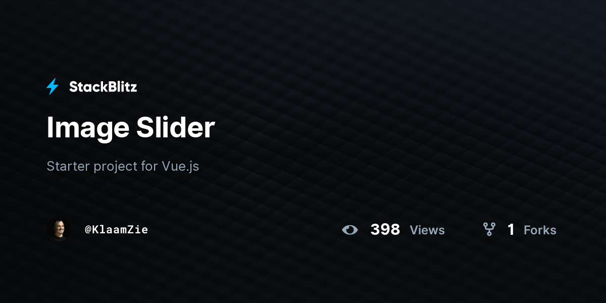Image Slider - StackBlitz