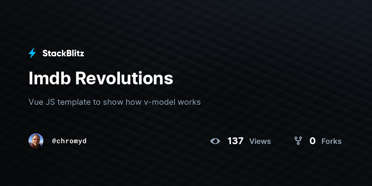Imdb Revolutions - StackBlitz