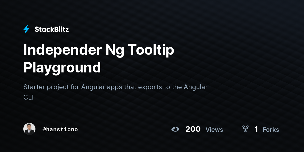 Independer Ng Tooltip Playground - StackBlitz