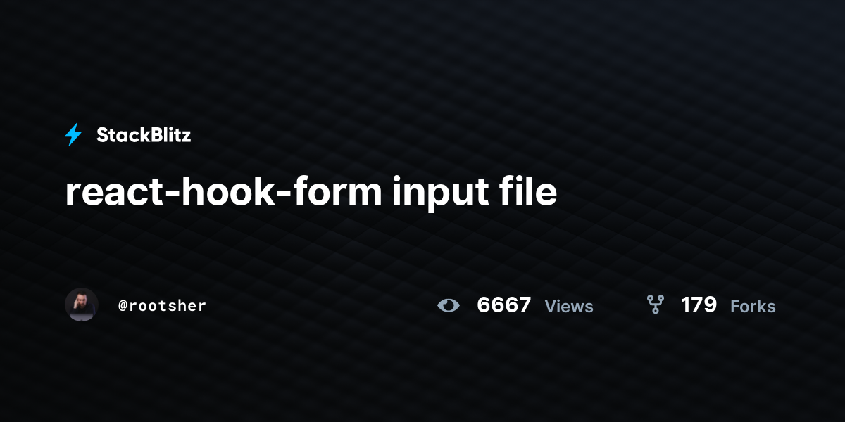react-hook-form-input-file-stackblitz