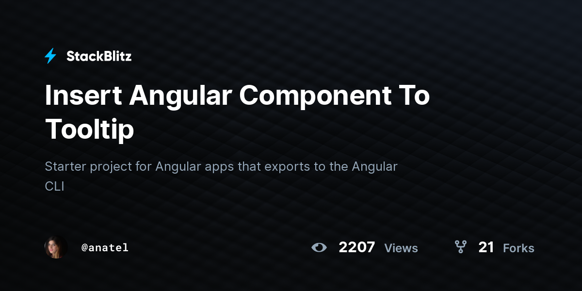 Insert Angular Component To Tooltip - StackBlitz