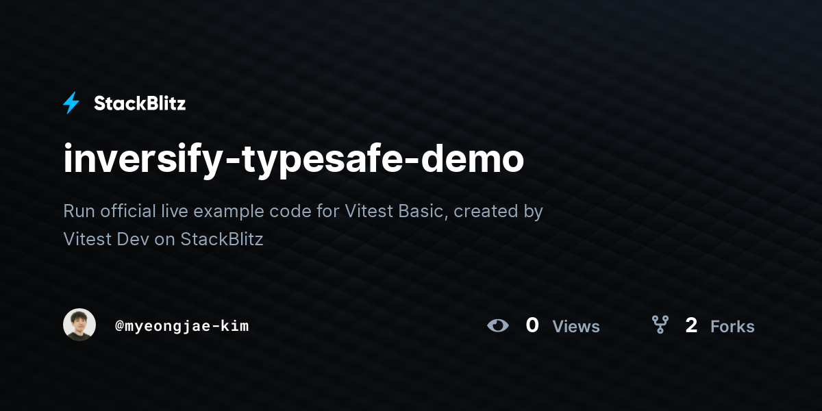 inversify-typesafe-demo - StackBlitz