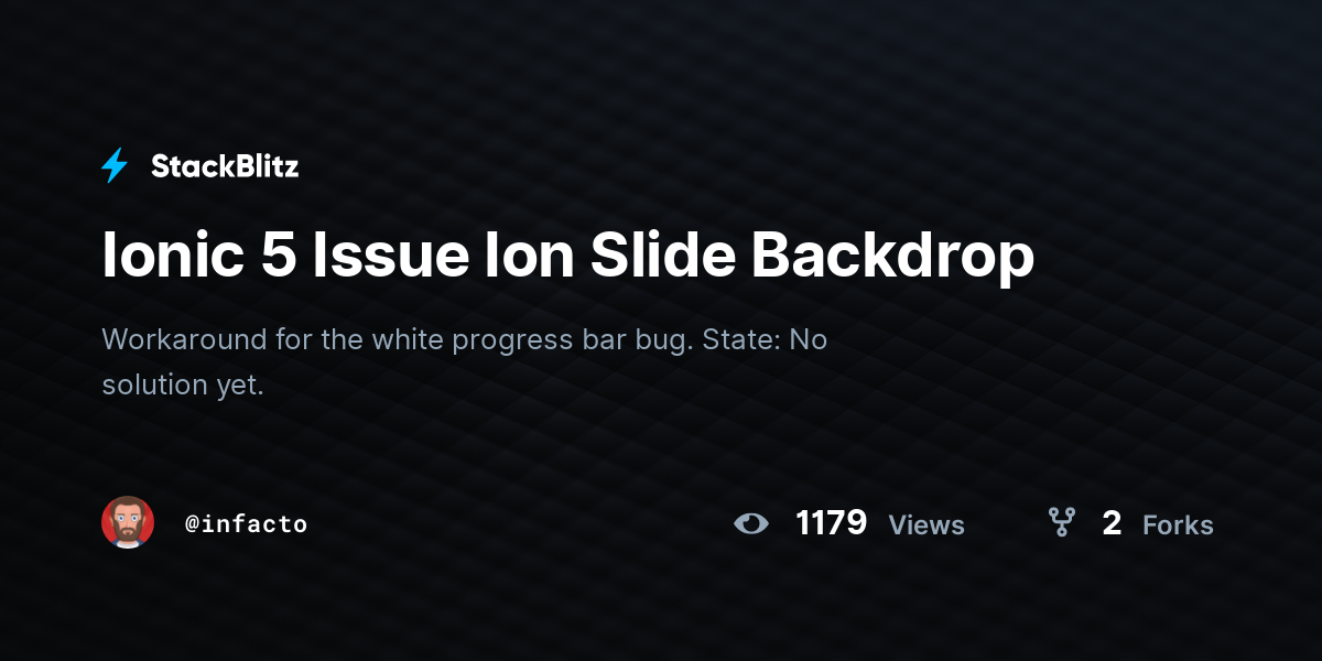 Ionic 5 Issue Ion Slide Backdrop - StackBlitz