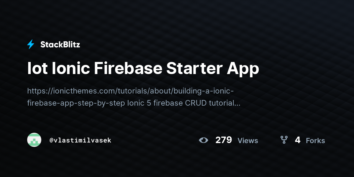 add firebase to ionic app