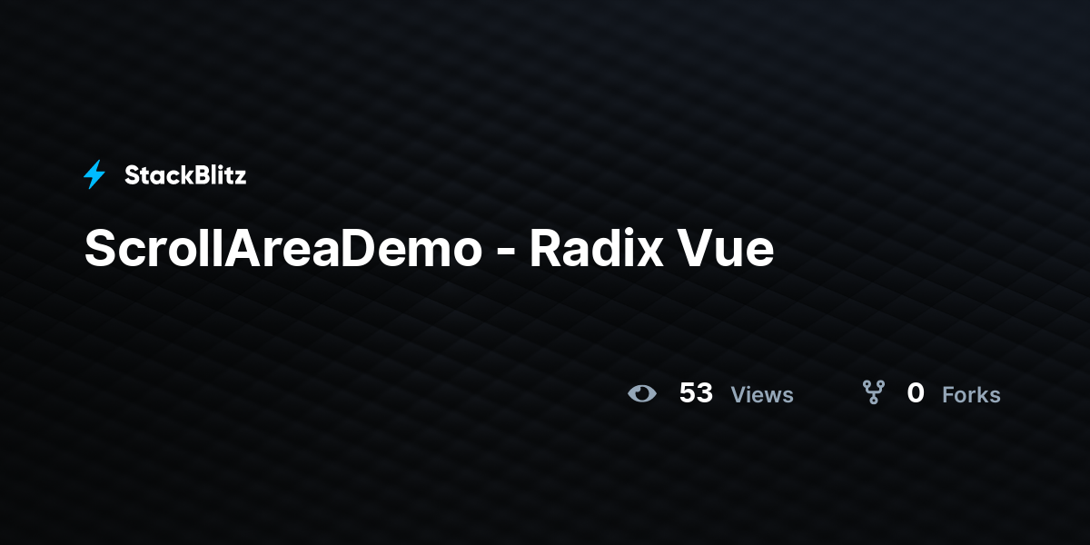 ScrollAreaDemo - Radix Vue - StackBlitz