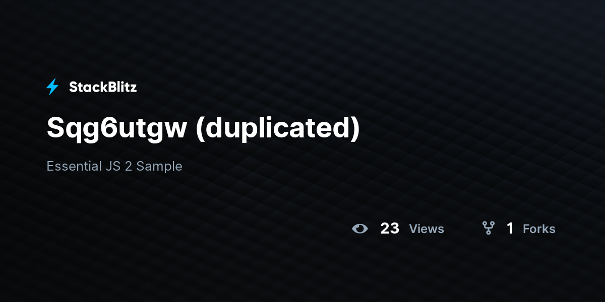Sqg6utgw (duplicated) - StackBlitz