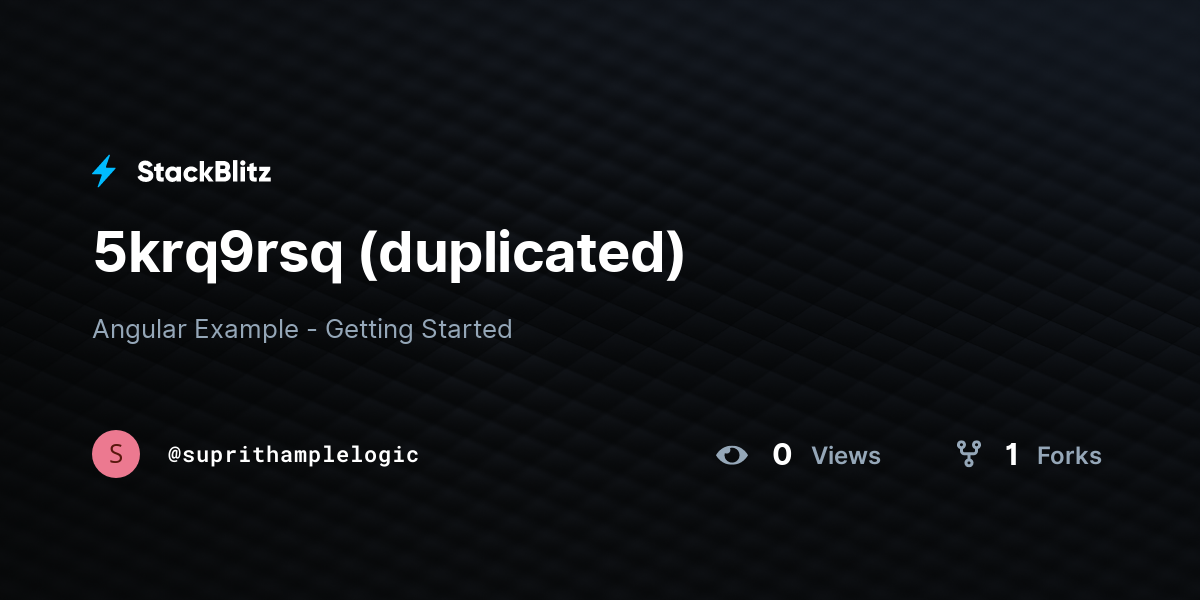 5krq9rsq (duplicated) - StackBlitz