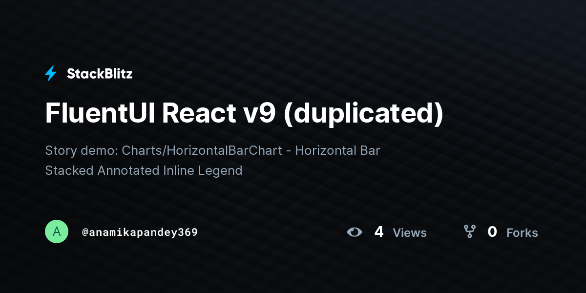 FluentUI React v9 (duplicated) - StackBlitz