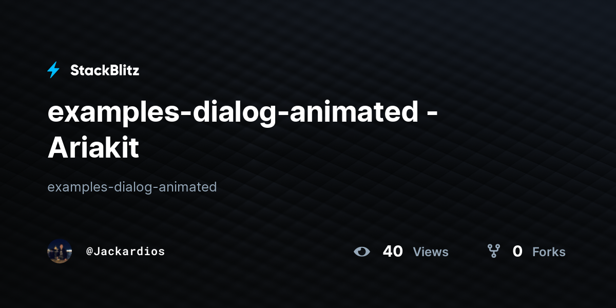 examples-dialog-animated - Ariakit - StackBlitz