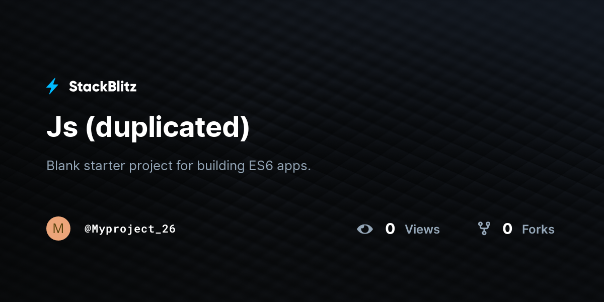 Js (duplicated) - StackBlitz