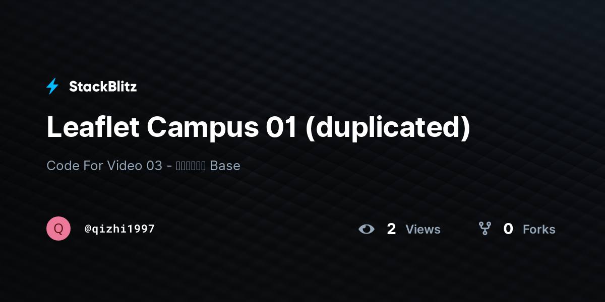 Leaflet Campus 01 (duplicated) - StackBlitz