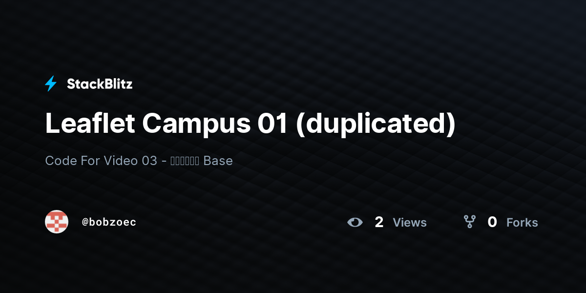 Leaflet Campus 01 (duplicated) - StackBlitz