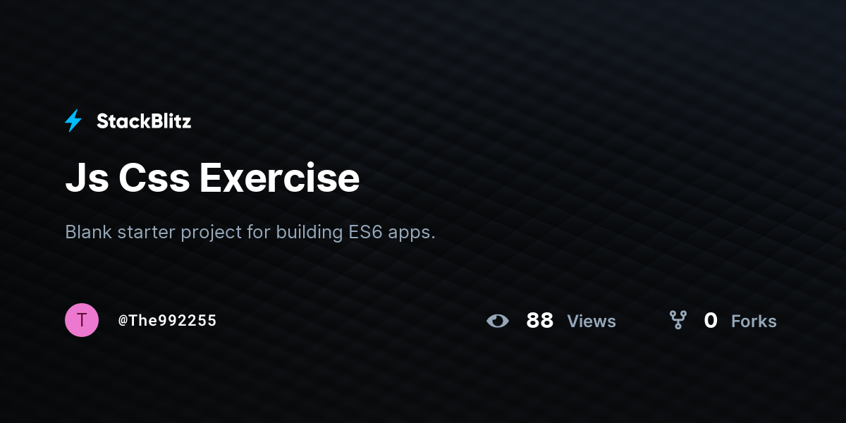 Js Css Exercise - StackBlitz