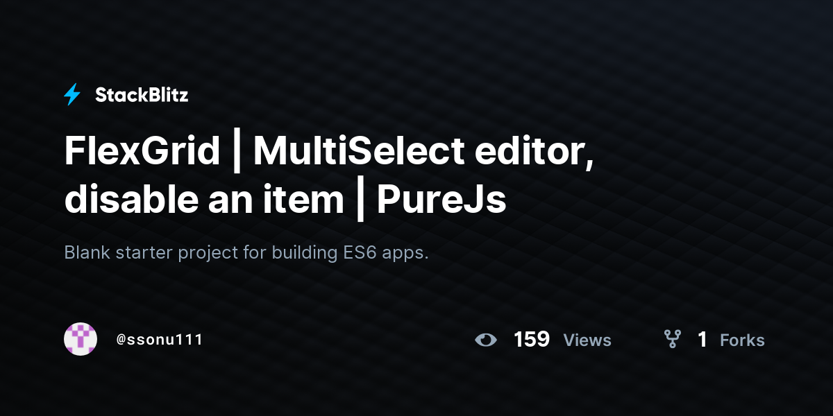 FlexGrid | MultiSelect editor, disable an item | PureJs - StackBlitz