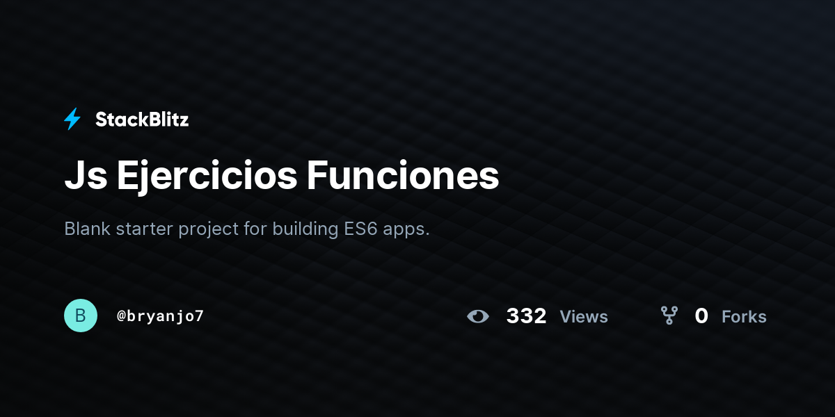 Js Ejercicios Funciones - StackBlitz