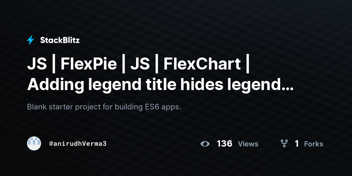 JS | FlexPie | JS | FlexChart | Adding legend title hides legends 3 ...