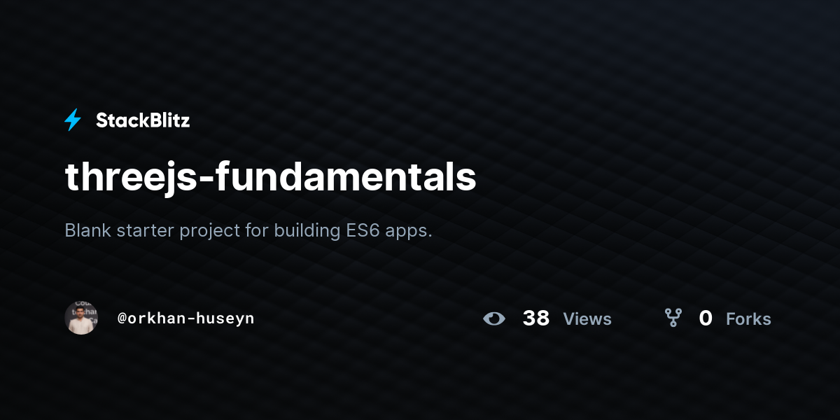 threejs-fundamentals - StackBlitz