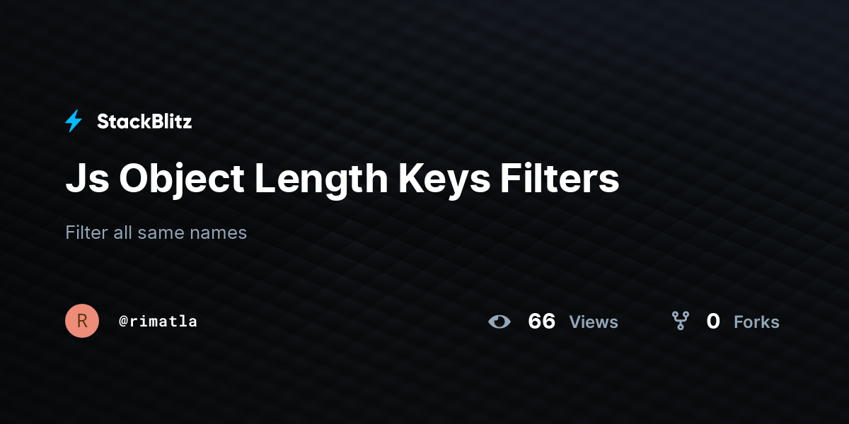 js-object-length-keys-filters-stackblitz