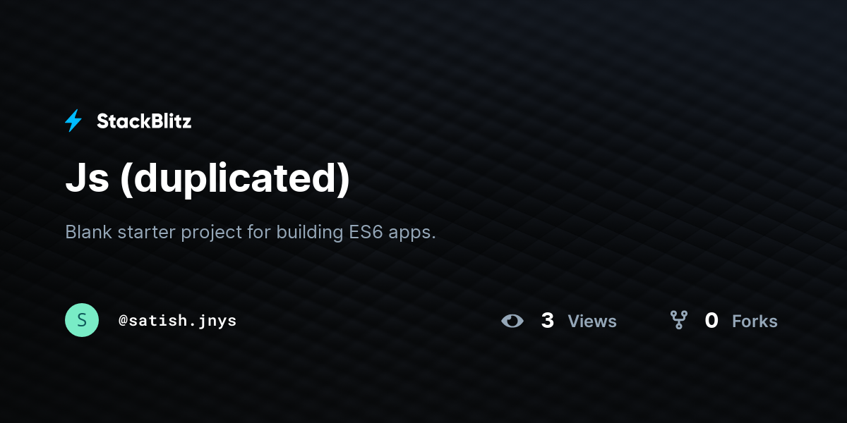 Js (duplicated) - StackBlitz
