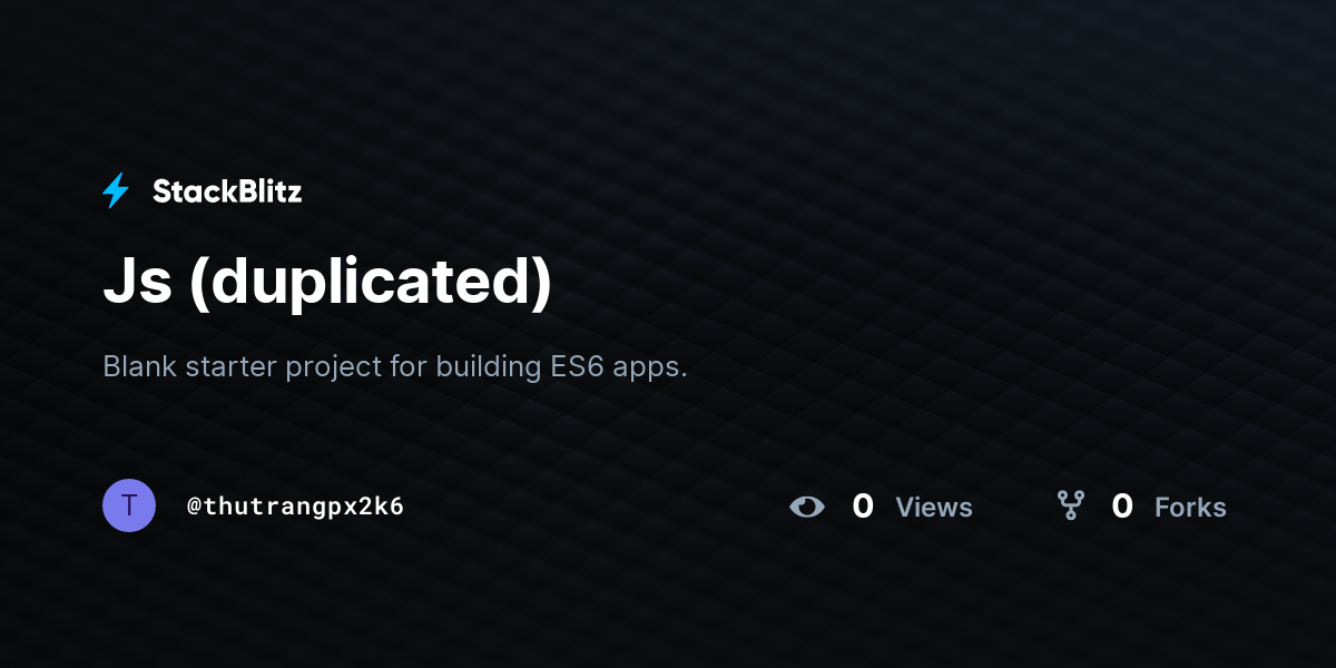 Js (duplicated) - StackBlitz