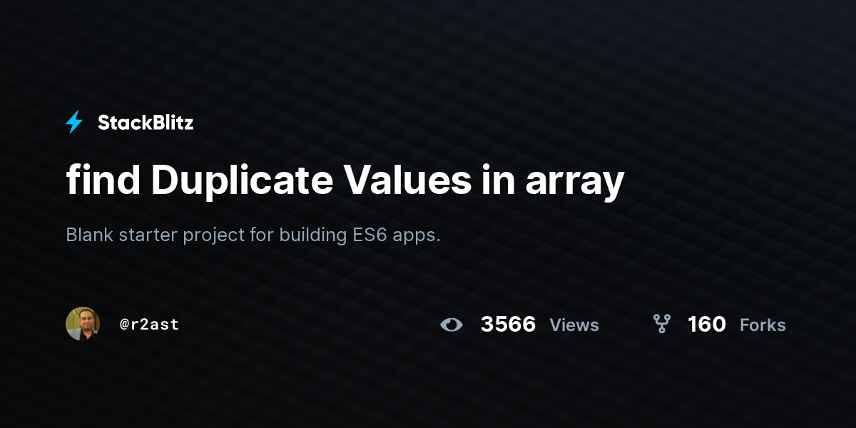 find-duplicate-values-in-array-stackblitz