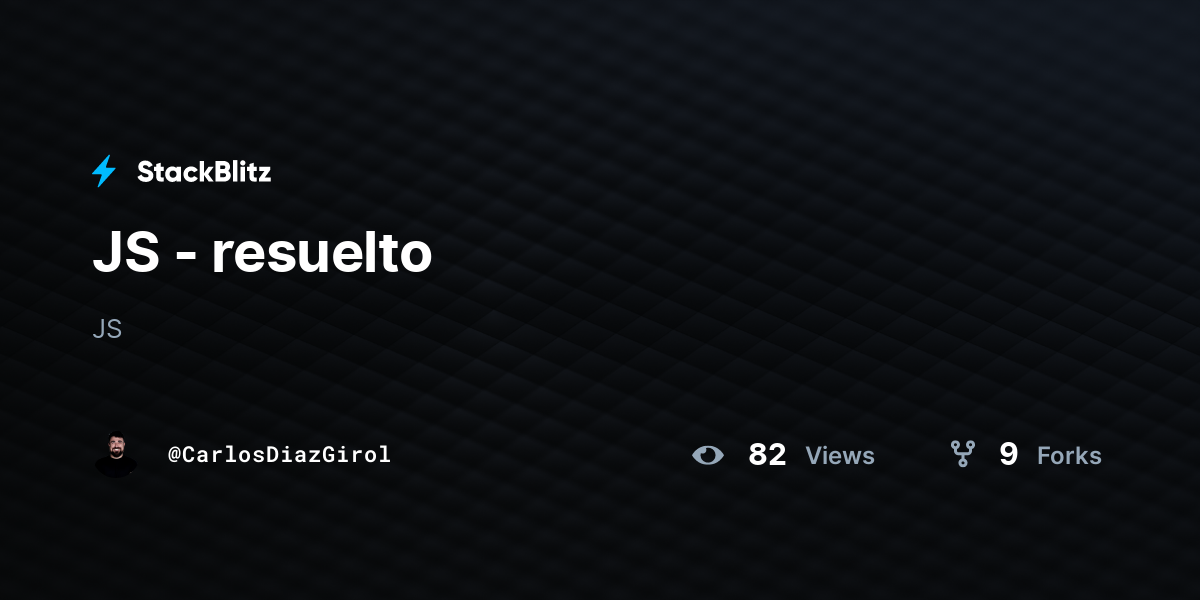 JS - resuelto - StackBlitz