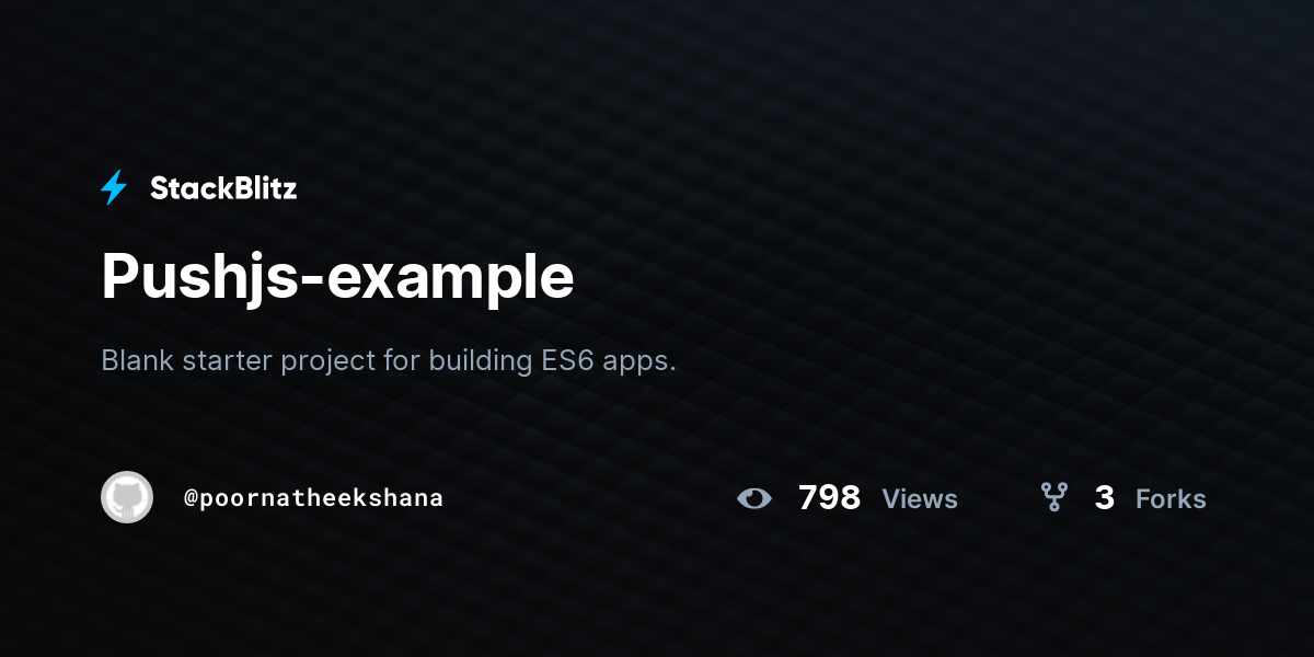 Pushjs-example - StackBlitz