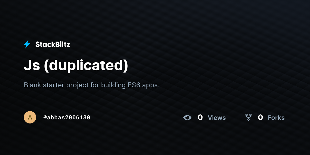 Js (duplicated) - StackBlitz