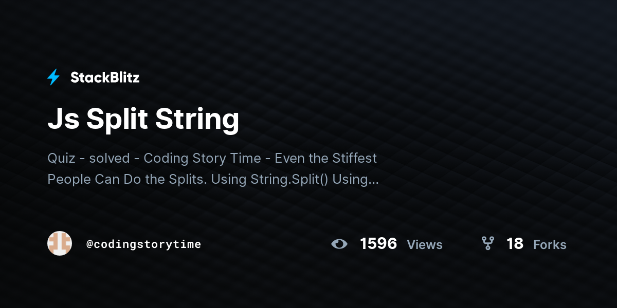 js-split-string-stackblitz