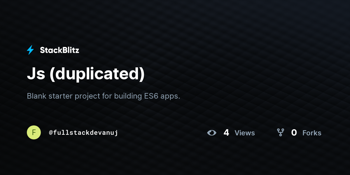 Js (duplicated) - StackBlitz