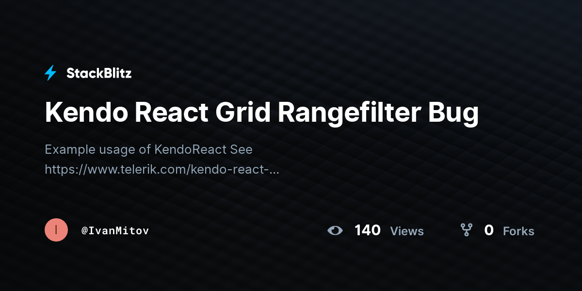 kendo-react-grid-rangefilter-bug-stackblitz