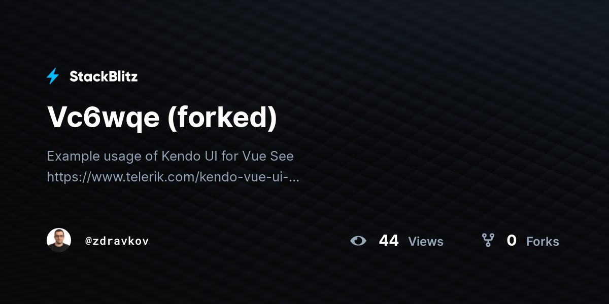 Vc6wqe (forked) - StackBlitz