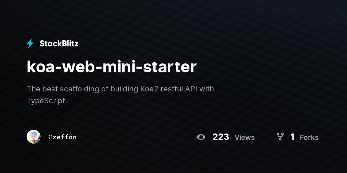 koa-web-mini-starter - StackBlitz