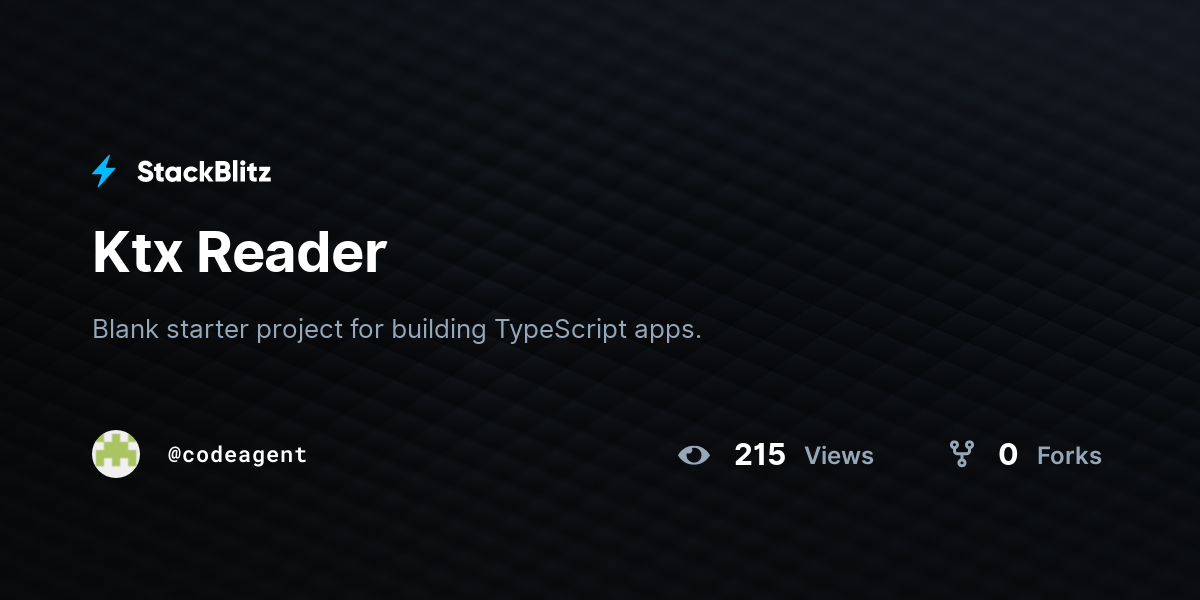 Ktx Reader - StackBlitz
