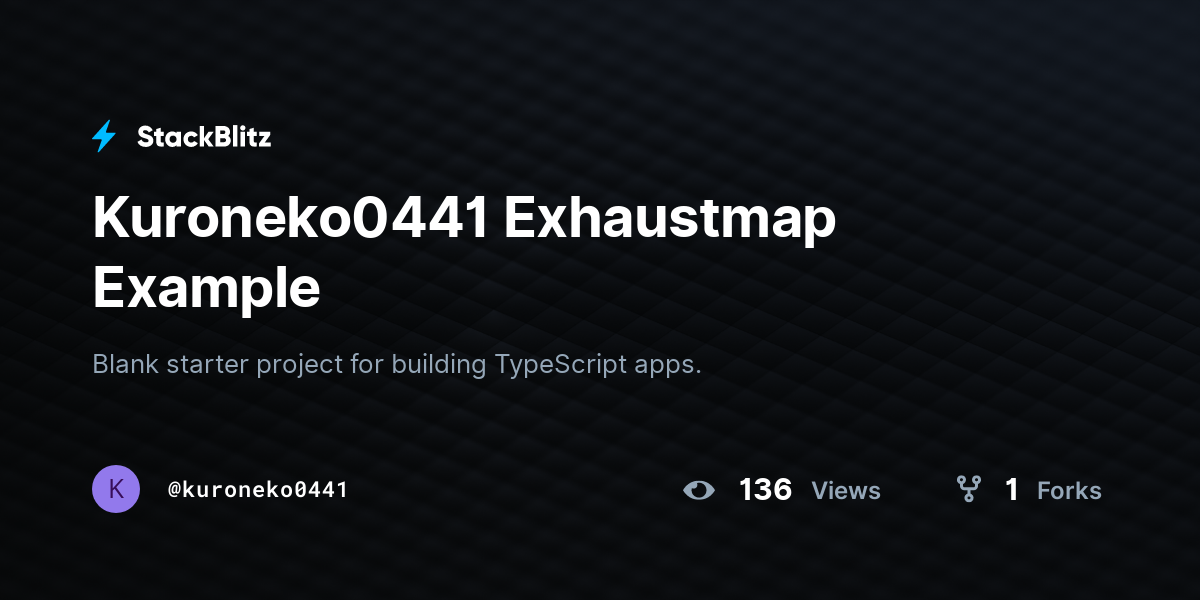 Kuroneko0441 Exhaustmap Example - StackBlitz