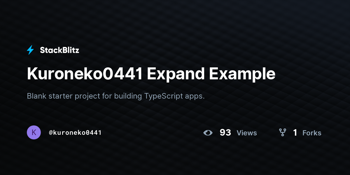 Kuroneko0441 Expand Example - StackBlitz