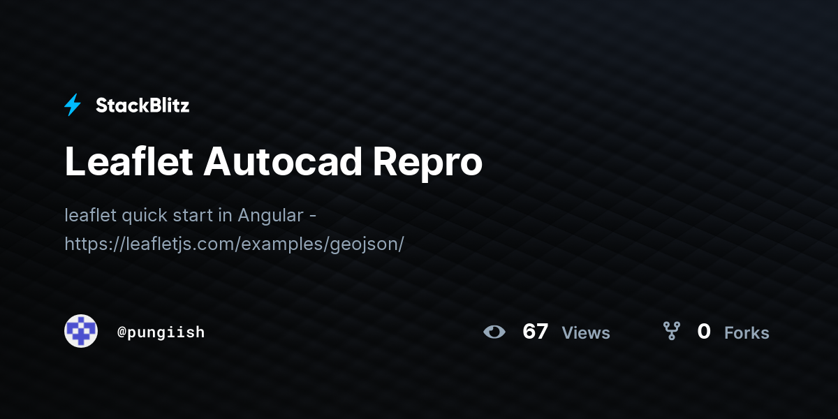 Leaflet Autocad Repro - StackBlitz