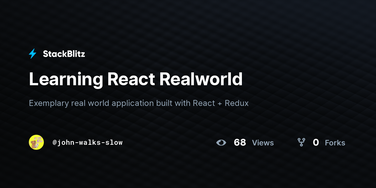 learning-react-realworld-stackblitz