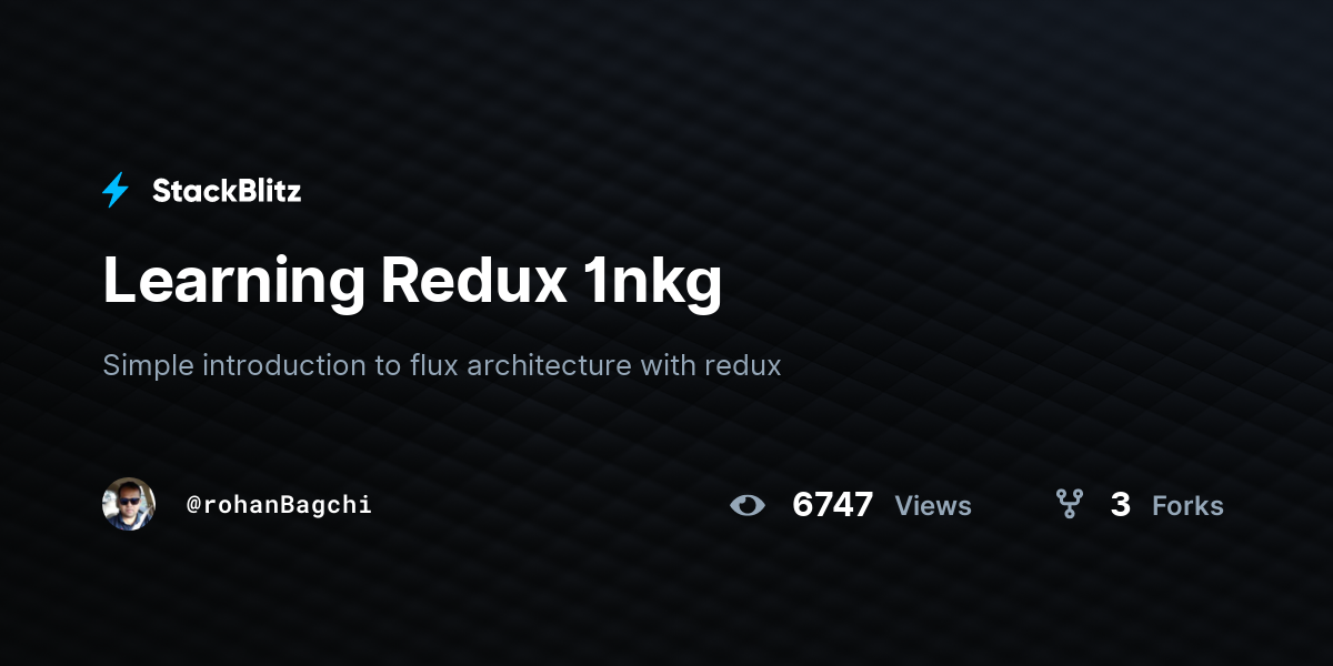 Learning Redux 1nkg - StackBlitz