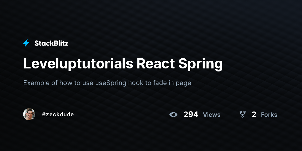 leveluptutorials-react-spring-stackblitz